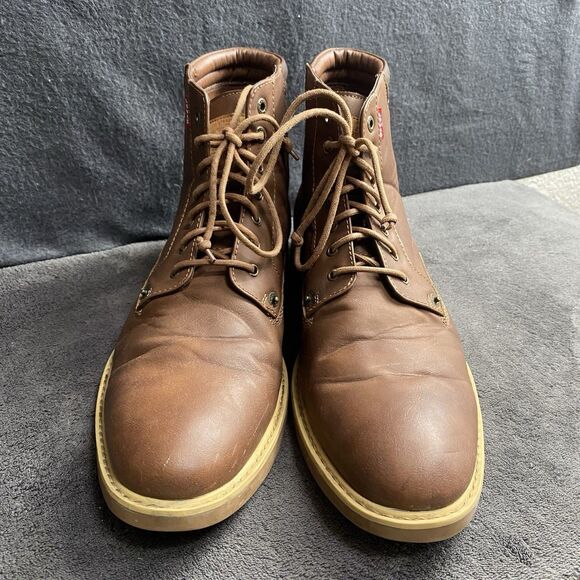 Levi's Windham UL Fashion Casual Hiker Boot (Dark Tan) Synthetic Mens Size 12 - Picture 7 of 7